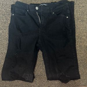 Black boot cut jeans